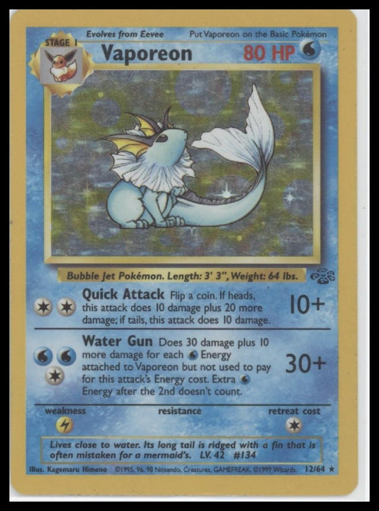 Vaporeon (12) Jungle #12/64