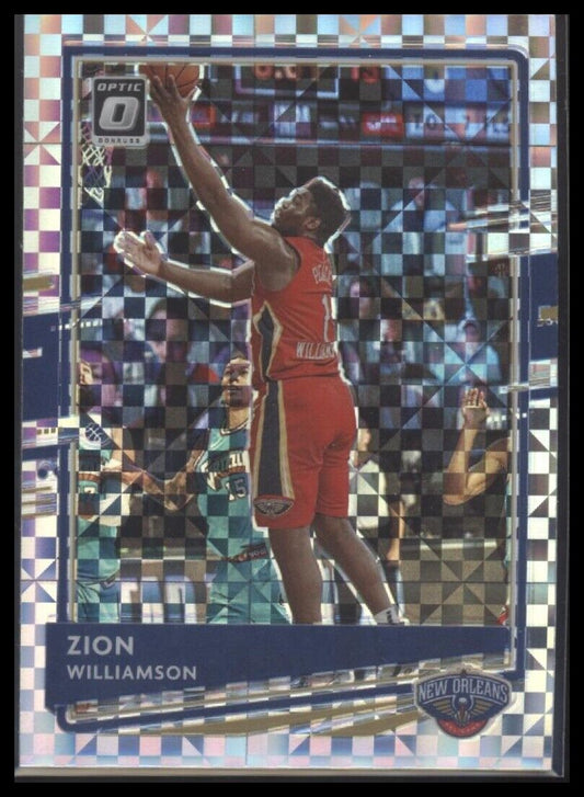 2020-21 Donruss Optic #40 Zion Williamson Fast Break Holo
