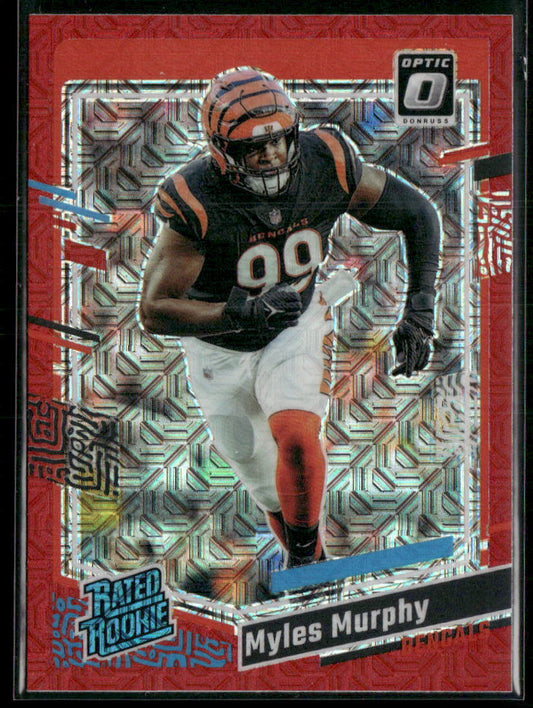 2023 Donruss Optic #222 Myles Murphy Red Mojo