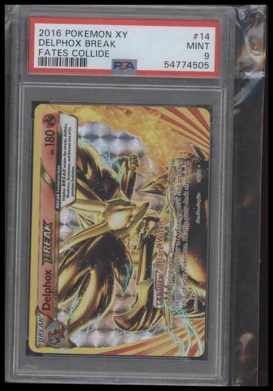 2016 Pokemon Xy Fates Collide #14 Delphox Break Fates Collide PSA 9