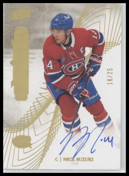 Nick Suzuki 2022-23 Upper Deck Premier #46 Premium Memorabilia #/25