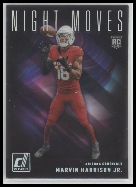 Marvin Harrison Jr. 2024 Clearly Donruss #8 Night Moves