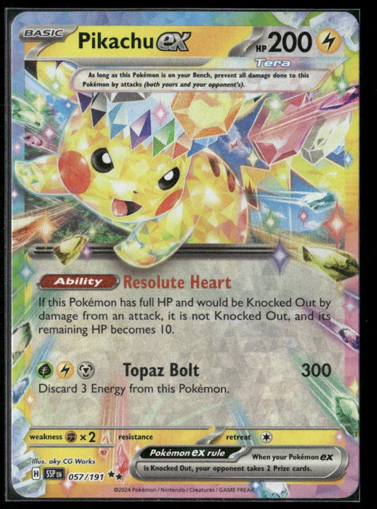 Pikachu ex SV08: Surging Sparks #057/191