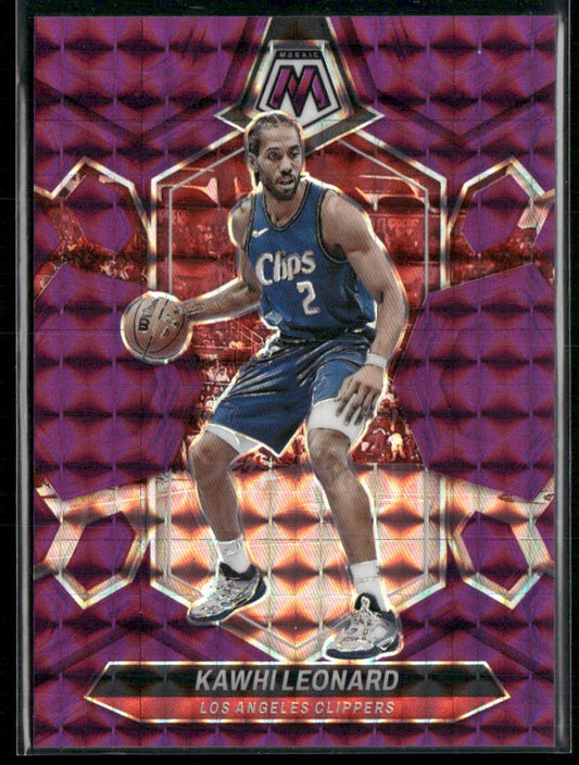 2023-24 Panini Mosaic #149 Kawhi Leonard Purple #/99