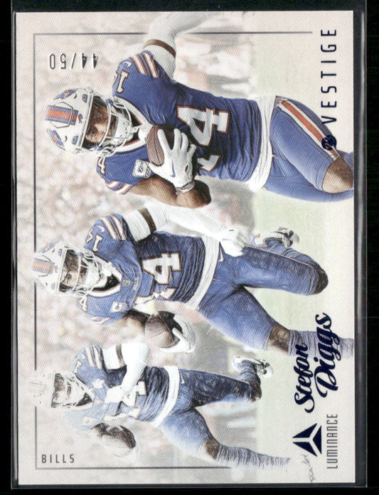 2023 Panini Luminance #17 Stefon Diggs Vestige Blue #/50