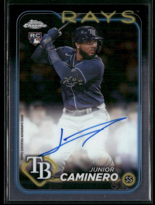 2024 Topps Chrome #RA-JCA Junior Caminero Rookie Autographs