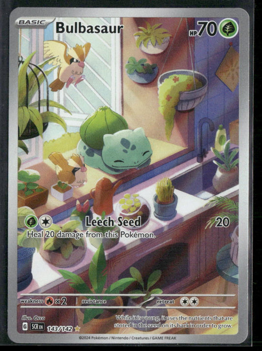 Pokemon SV07: Stellar Crown #143/142 Bulbasaur