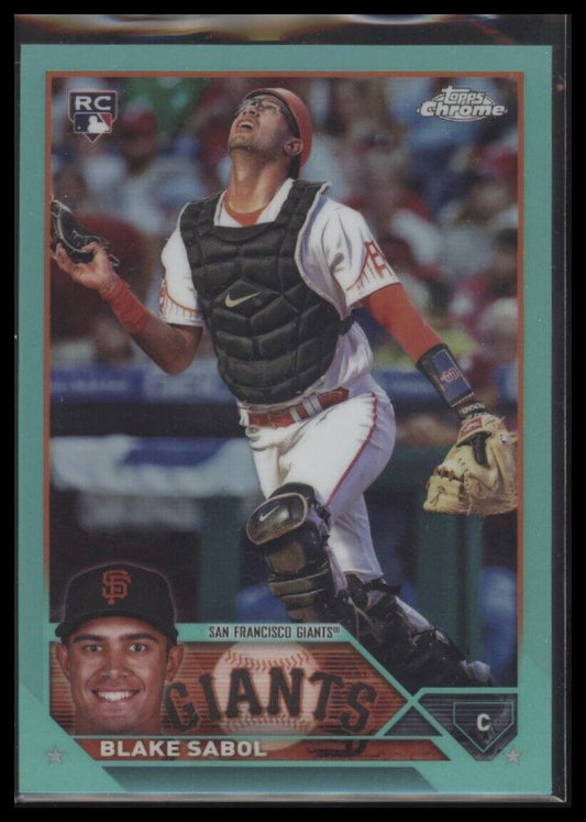 2023 Topps Chrome Update #USC151 Blake Sabol Aqua #/199
