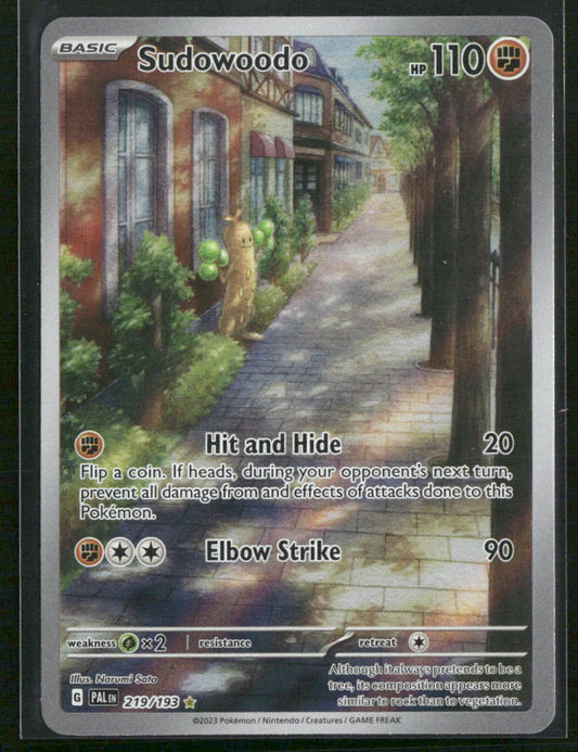 Pokemon SV02: Paldea Evolved #219/193 Sudowoodo