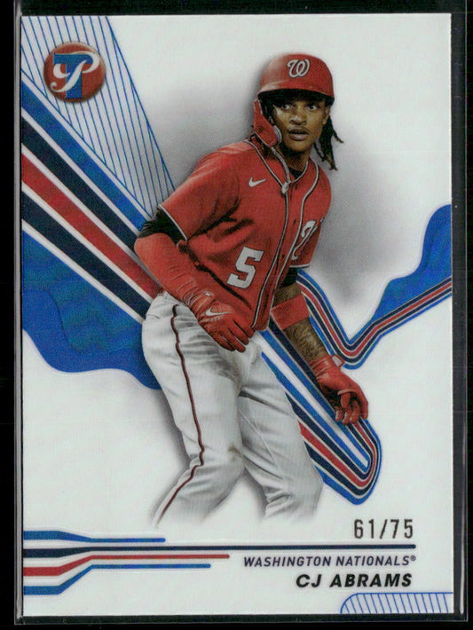 2024 Topps Pristine #227 CJ Abrams Blue Refractors #/75
