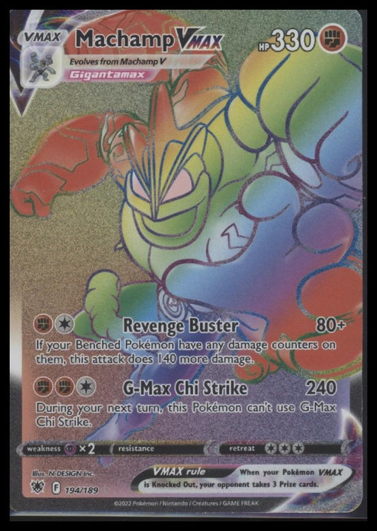 Machamp VMAX (Secret) SWSH10: Astral Radiance #194/189