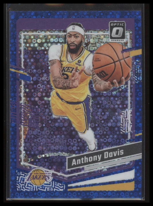 2023-24 Donruss Optic #144 Anthony Davis Fast Break Blue #/49