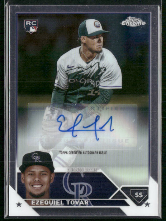2023 Topps Chrome Update #AC-ET Ezequiel Tovar Autographs