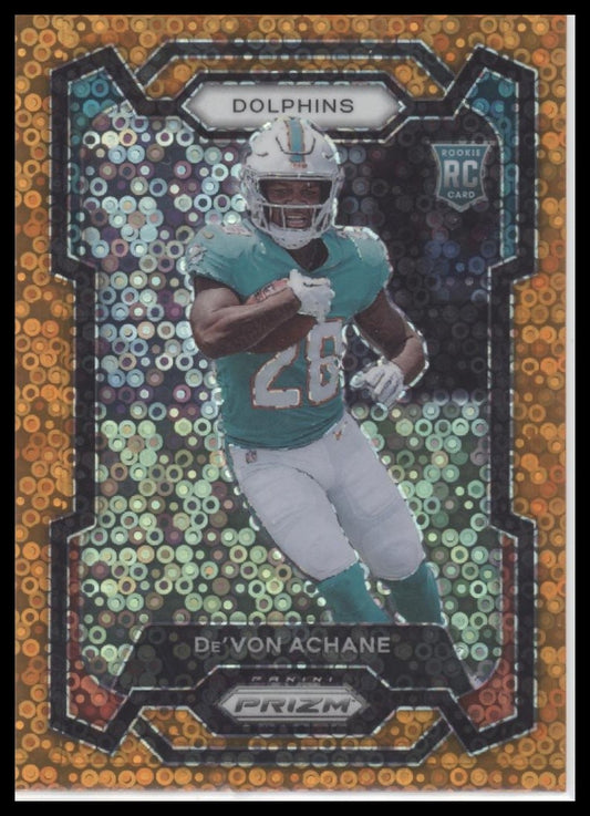 De'Von Achane 2023 Panini Prizm #365 No Huddle