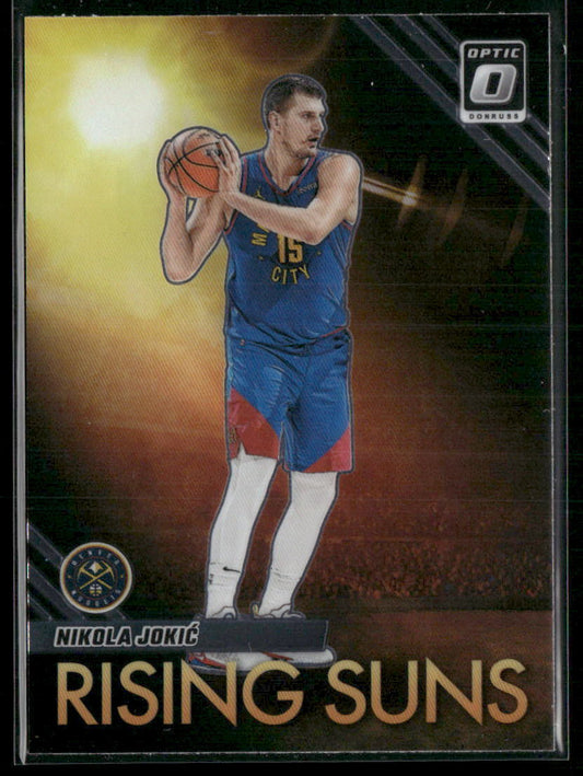 2023-24 Donruss Optic #13 Nikola Jokic Rising Suns