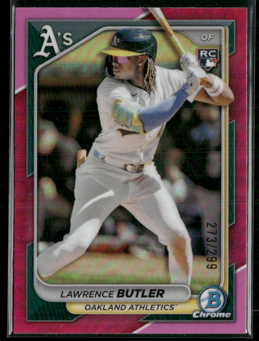 2024 Bowman Chrome #59 Lawrence Butler Fuchsia Refractors #/299