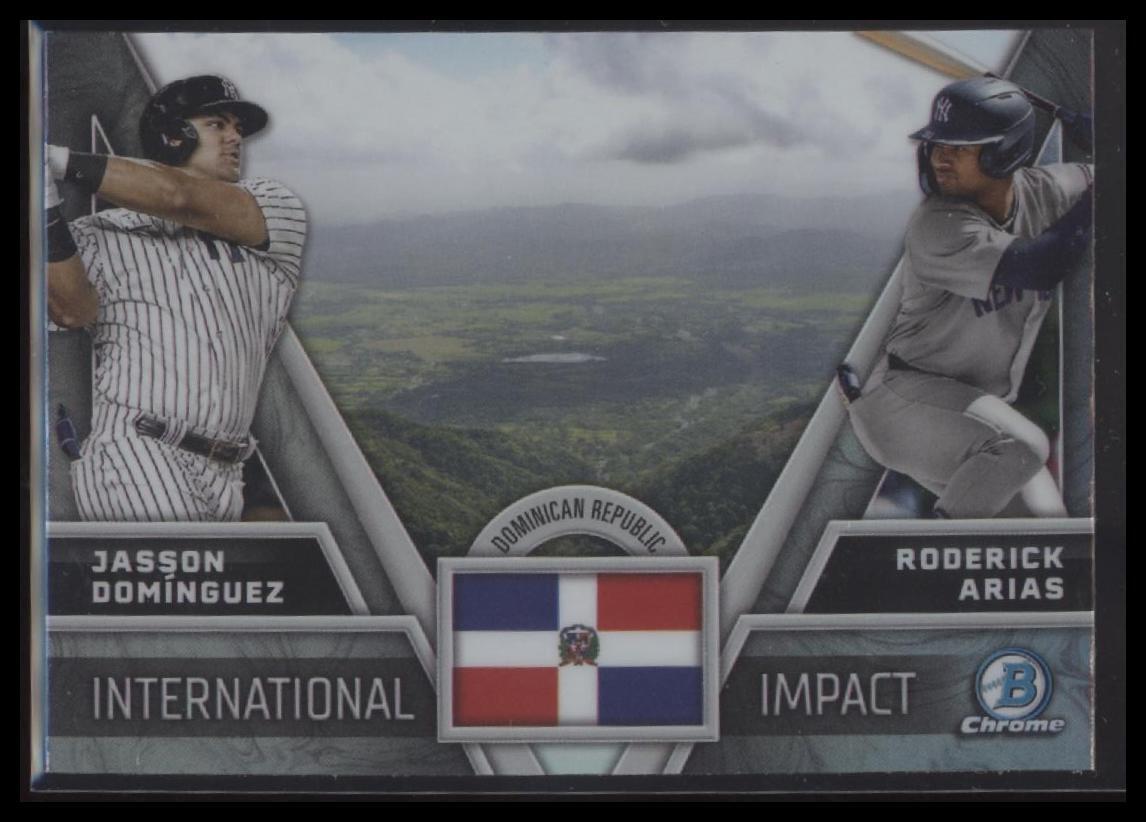 2024 Bowman Chrome Jasson Domínguez / Roderick Arias International Impact