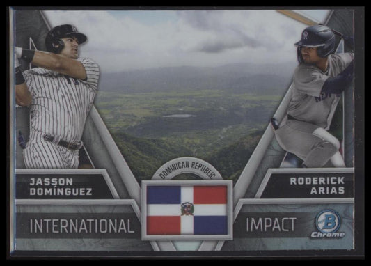 2024 Bowman Chrome Jasson Domínguez / Roderick Arias International Impact