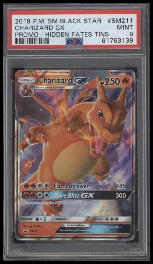 Charizard Gx 2019 Pokemon Sm Black Star Promo #SM211 Promo- PSA 9