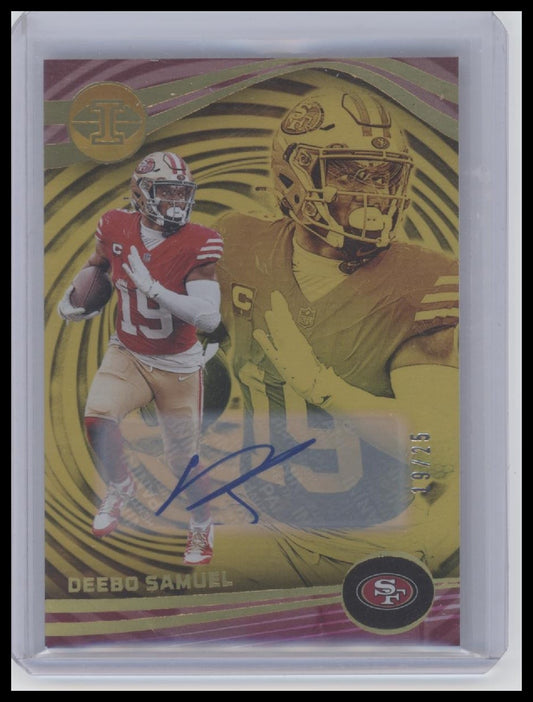 Deebo Samuel 2023 Panini Illusions #90 Gold Trophy Collection #/25