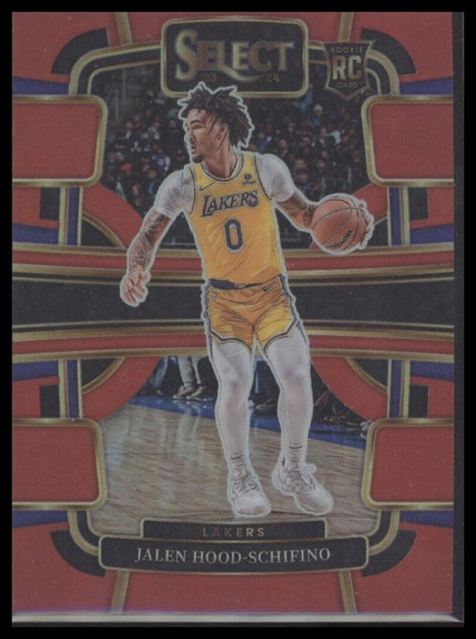 2023-24 Panini Select #99 Jalen Hood-Schifino Red Prizms #/199
