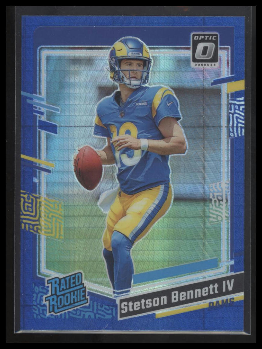 2023 Donruss Optic #267 Stetson Bennett Blue Hyper