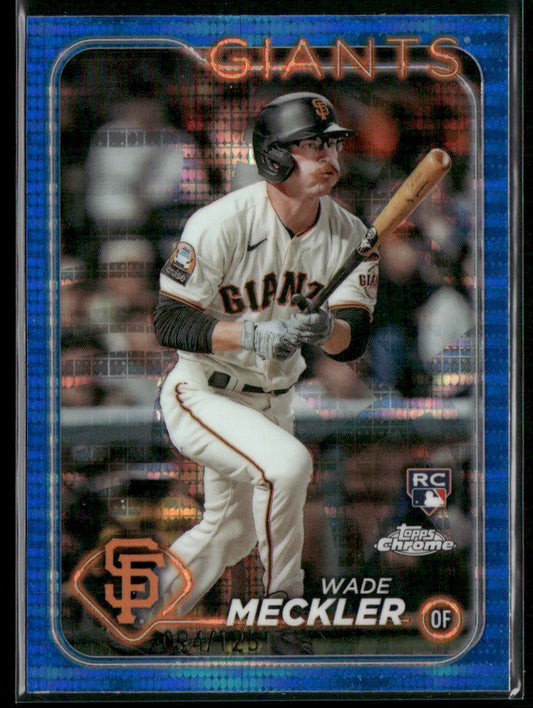 2024 Topps Chrome #22 Wade Meckler Blue Sonar Refractors #/125