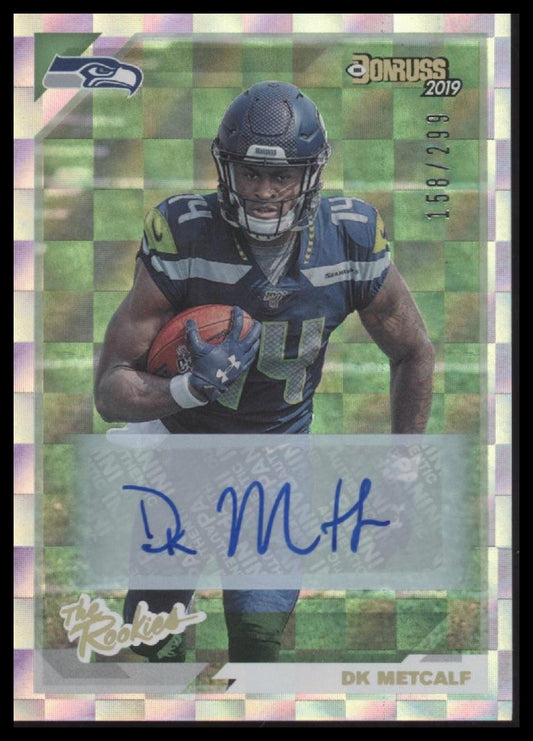 DK Metcalf 2019 Donruss #TR-13 The Rookies Autographs #/299