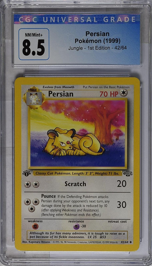 1999 Jungle - 1st Edition #42/64 Persian CGC 8.5