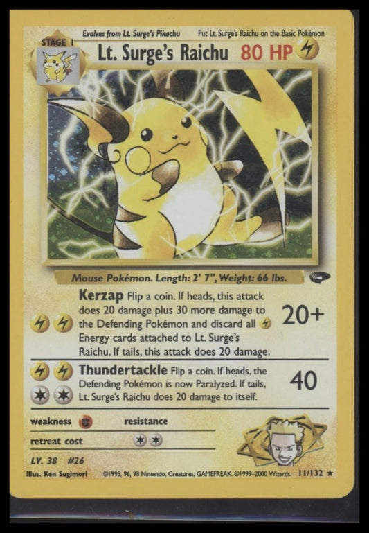 Lt. Surge's Raichu Gym Challenge #011/132
