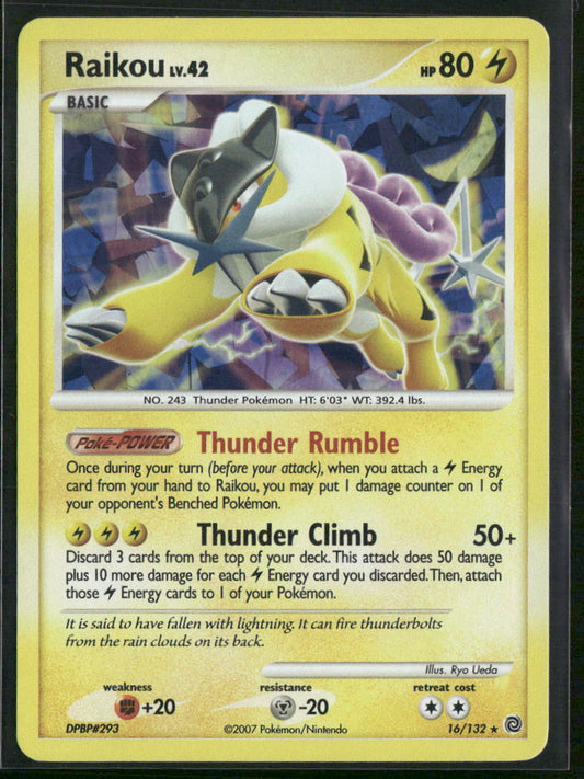 Pokemon Secret Wonders #16/132 Raikou