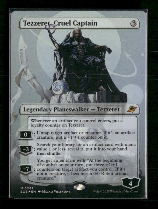 Edge of Eternities Tezzeret, Cruel Captain (Borderless) Foil #287