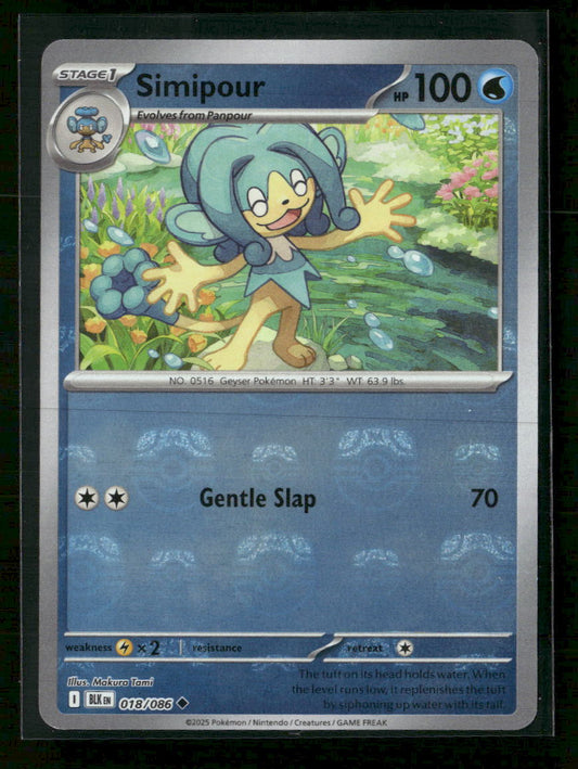 SV: Black Bolt Simipour (Master Ball Pattern) #018/086