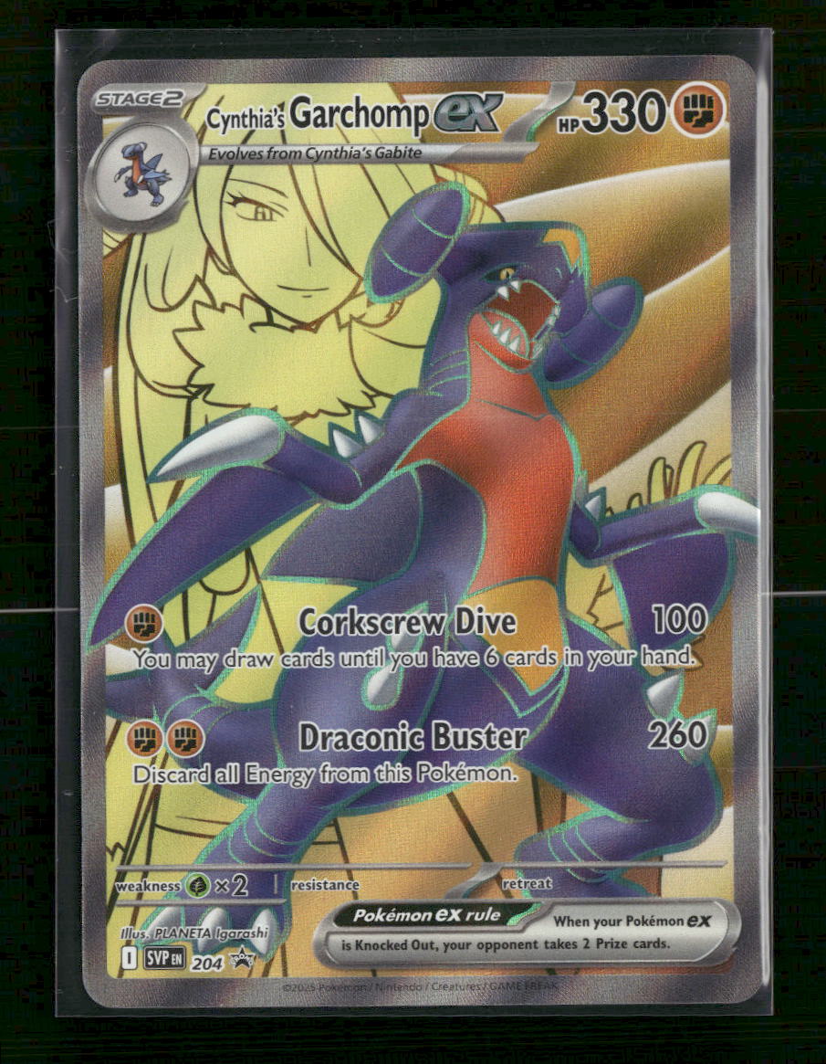 SV: Scarlet & Violet Promo Cards Cynthia's Garchomp ex #204