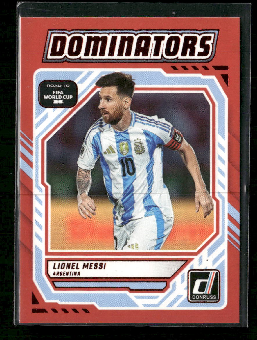 2025-26 Donruss Road to FIFA World Cup Dominators Red Lionel Messi #3