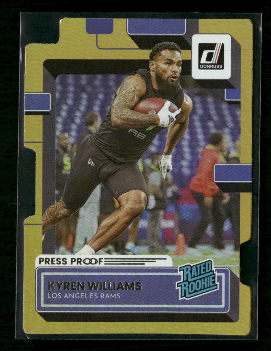2022 Donruss Gold Die Cut Press Proof Kyren Williams Rookie #/25 #347