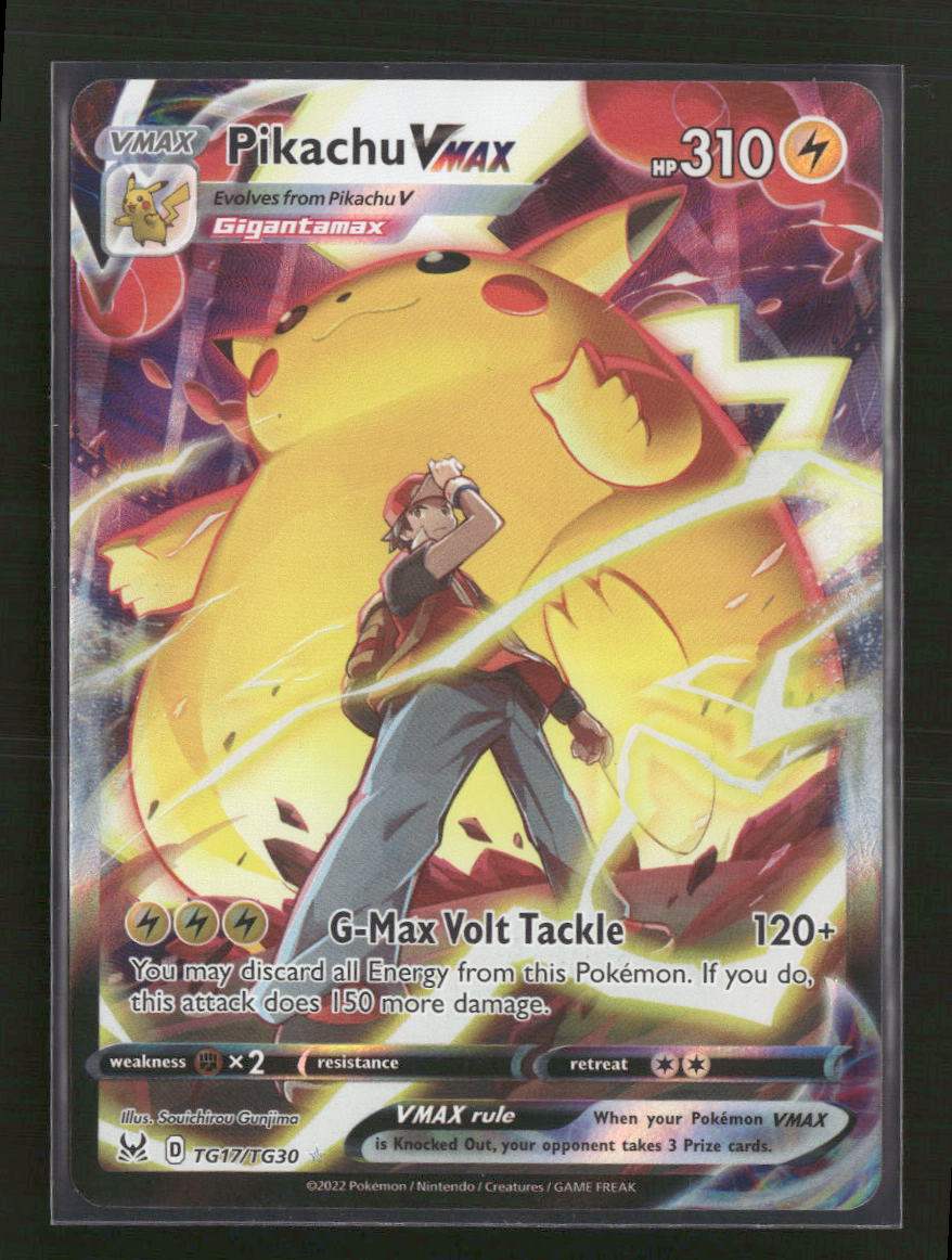 SWSH11: Lost Origin Trainer Gallery Pikachu VMAX #TG17/TG30