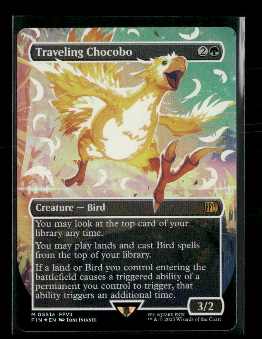 FINAL FANTASY Traveling Chocobo (Borderless) (Neon Ink Yellow) #551a