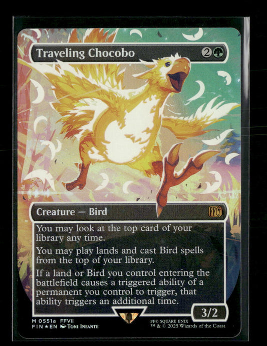 FINAL FANTASY Traveling Chocobo (Borderless) (Neon Ink Yellow) #551a