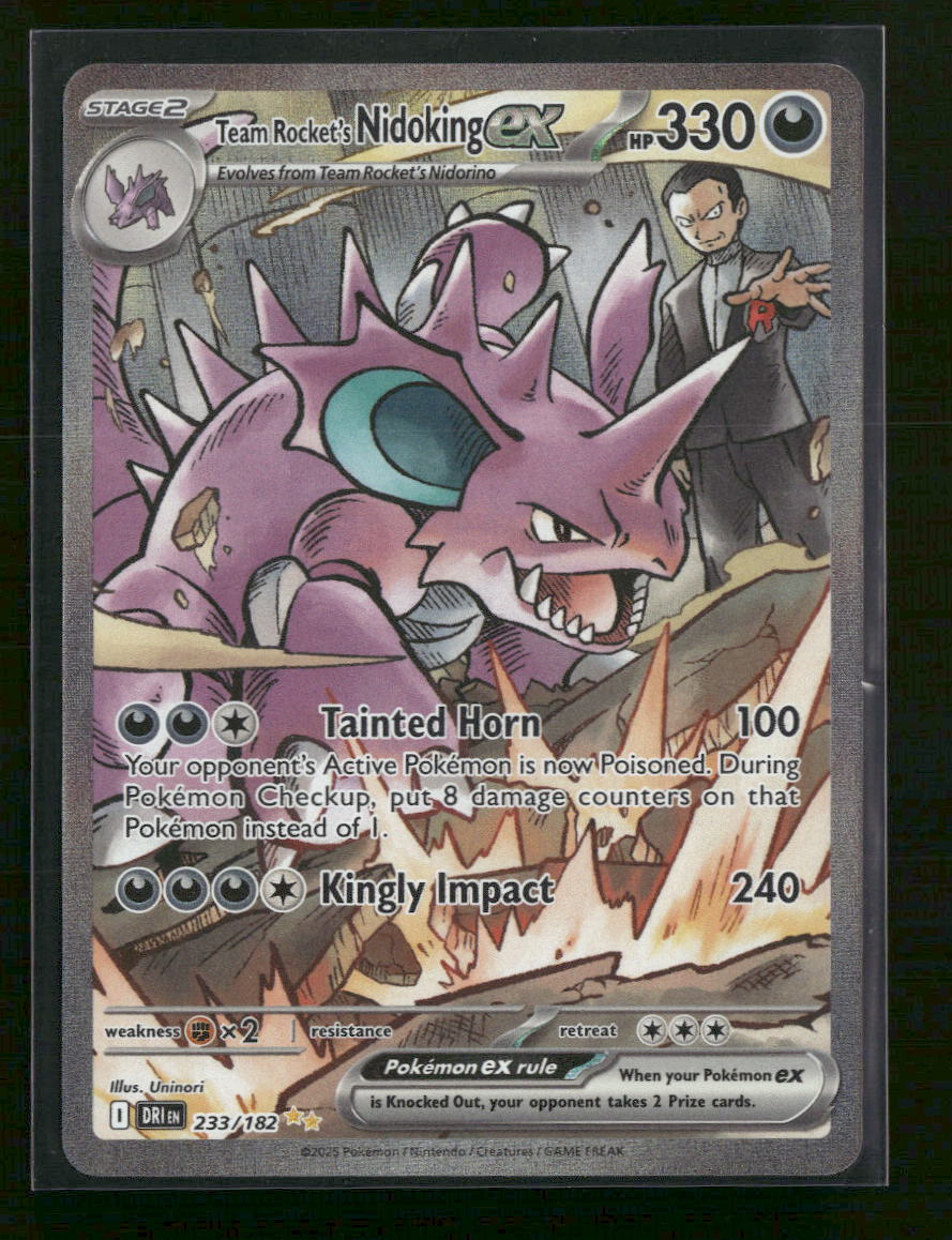 SV10: Destined Rivals Team Rocket's Nidoking ex #233/182