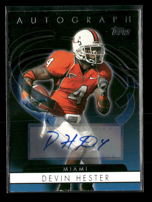 2006 Topps Autographs Devin Hester Auto #T-DH