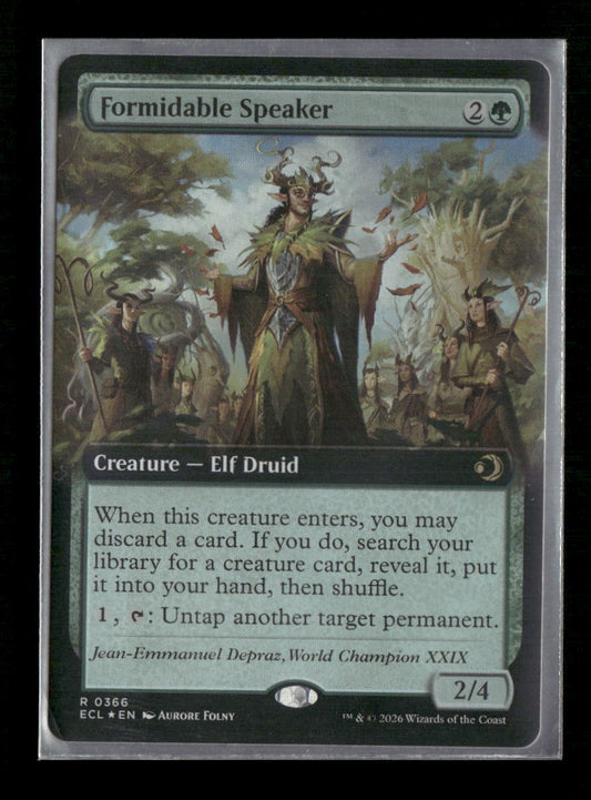 Lorwyn Eclipsed Formidable Speaker (Extended Art) #366