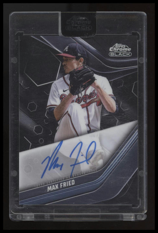 2023 Topps Chrome Black Autographs Max Fried Auto #CBA-MF
