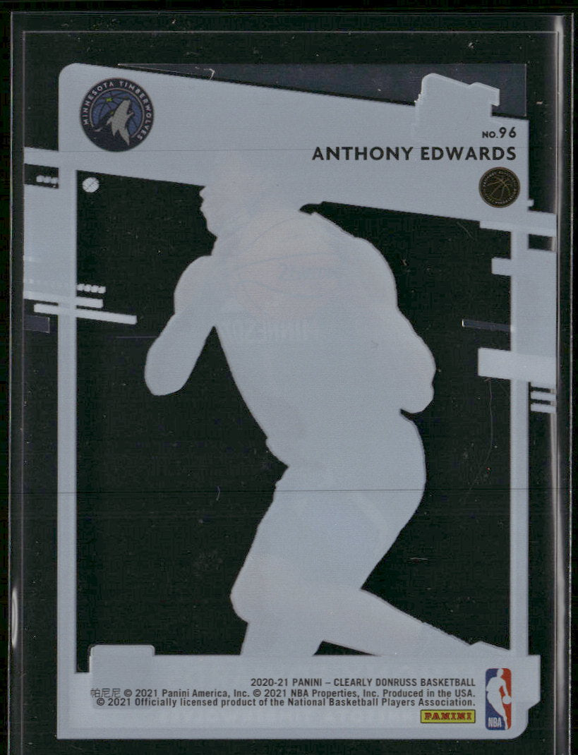 2020-21 Clearly Donruss Anthony Edwards Rookie #96