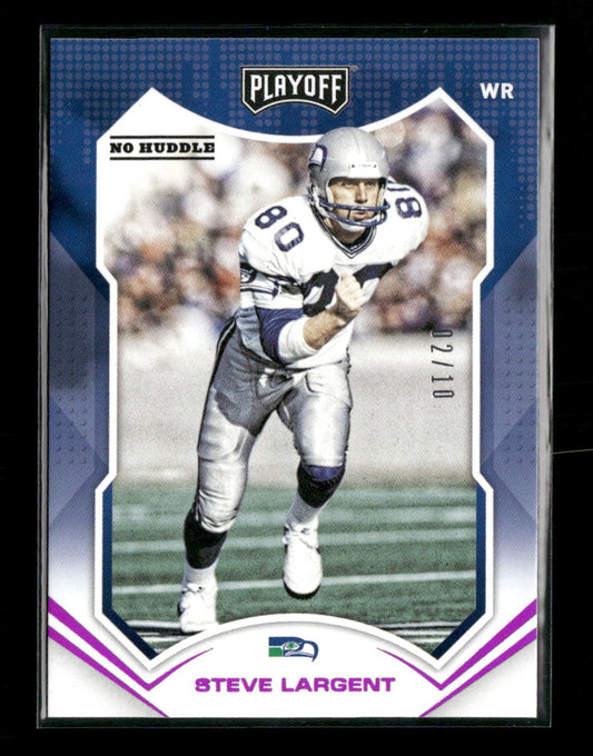 2021 Panini Playoff No Huddle Steve Largent #/10 #200