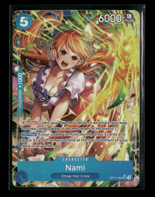 A Fist of Divine Speed Nami (054) (Alternate Art) #OP11-054