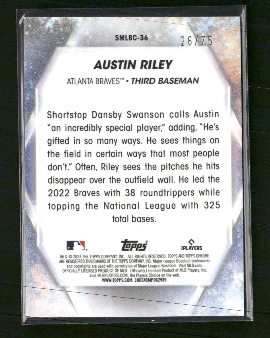 2023 Topps Stars of MLB Red Austin Riley #/75 #SMLB-36