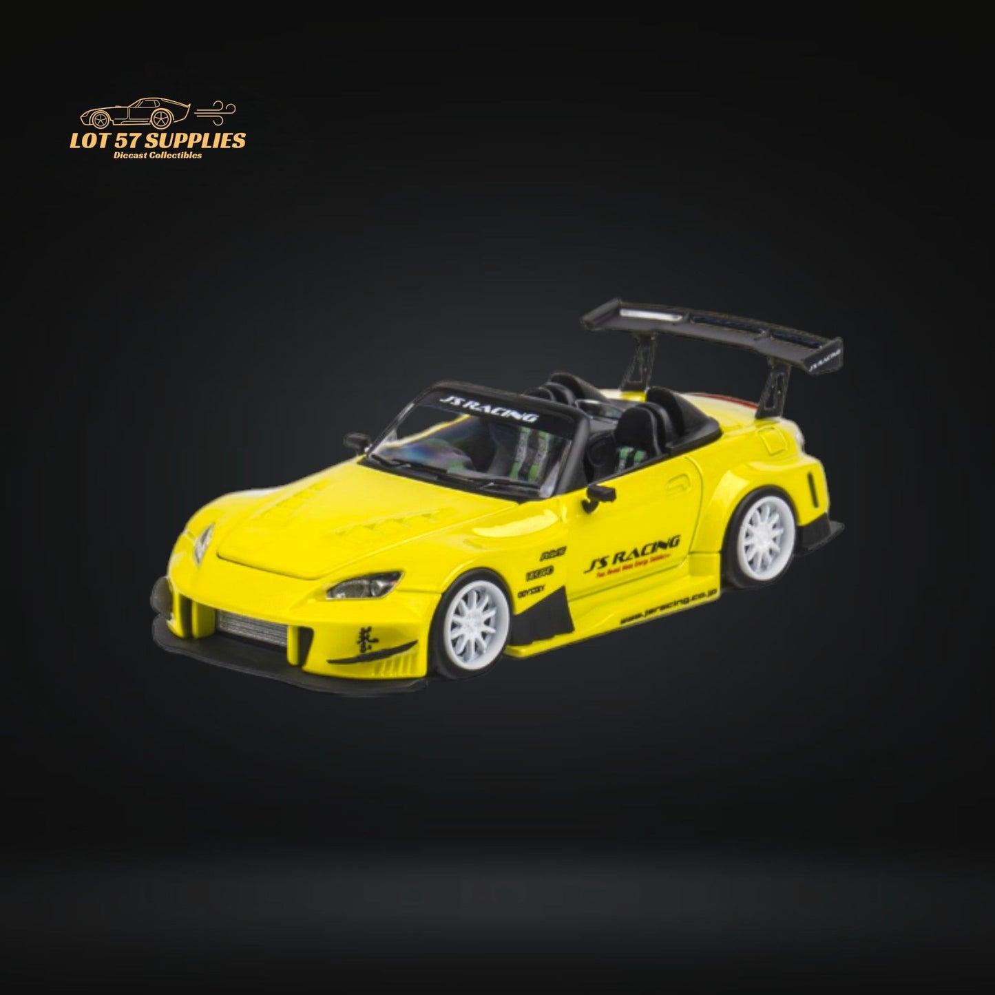 Microturbo Honda S2000 JS Racing Indy Yellow Pearl 1:64