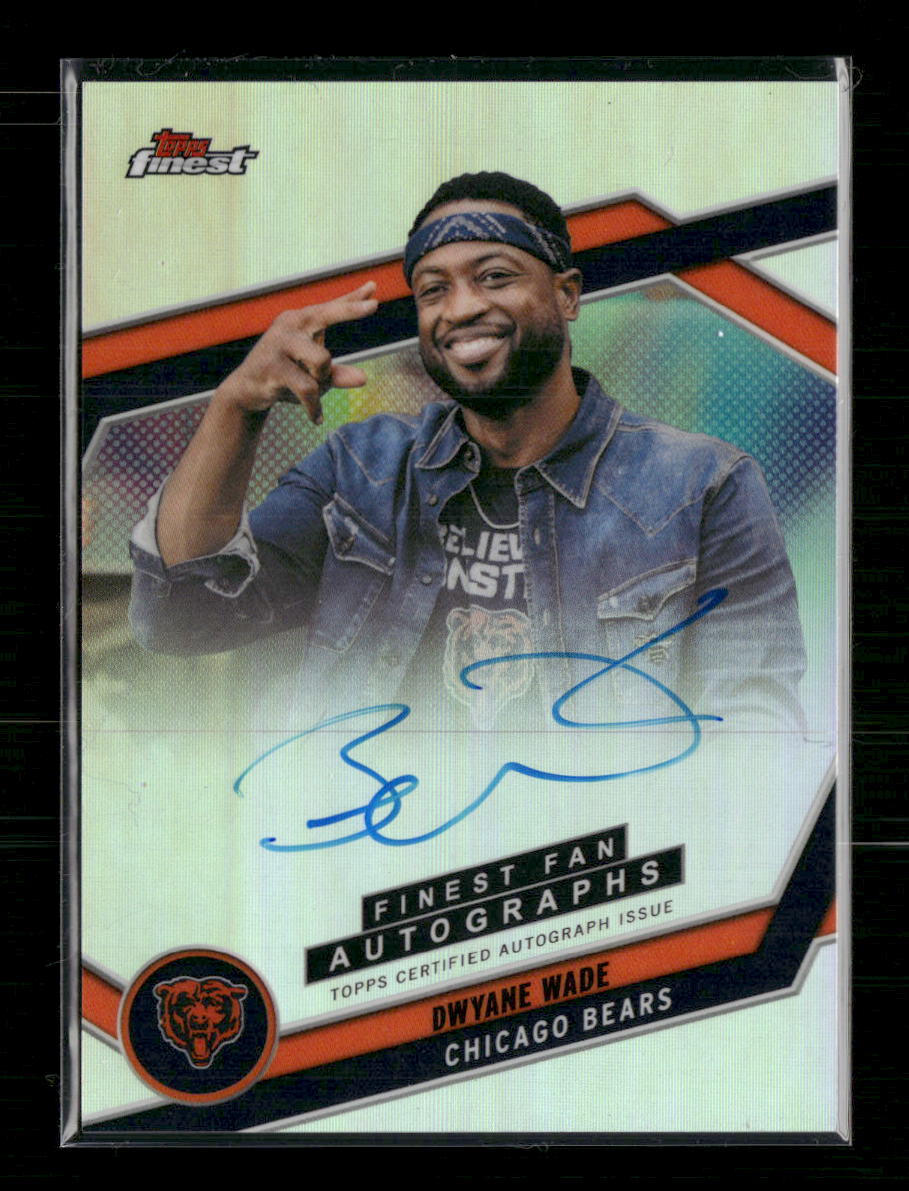 2025 Finest Finest Fans Autographs Dwayne Wade Auto #FAN-DW