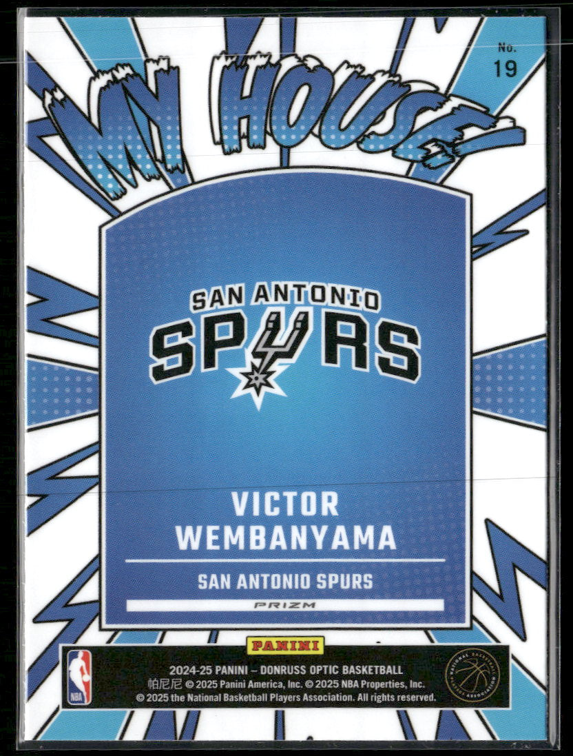 2024-25 Donruss Optic My House Purple Victor Wembanyama #19